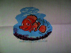 Cross stitch square for Daniel James S's quilt