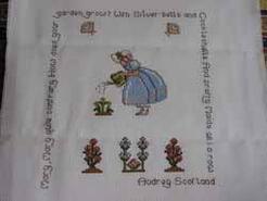 Cross stitch square for Kayley L's quilt