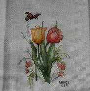 Cross stitch square for Kayley L's quilt