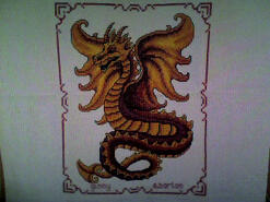 Cross stitch square for Leo M's quilt