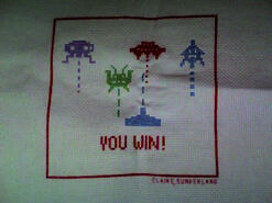 Cross stitch square for Sam V's quilt