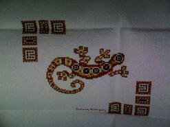 Cross stitch square for James C's quilt