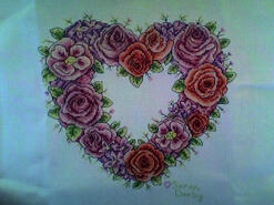Cross stitch square for Bridie G's quilt