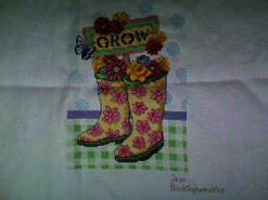 Cross stitch square for Bridie G's quilt