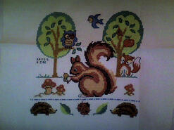 Cross stitch square for Zakir's quilt