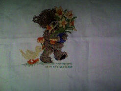 Cross stitch square for Ellisha H's quilt