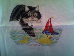 Cross stitch square for Lucie W's quilt
