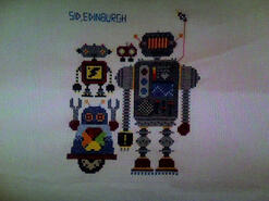 Cross stitch square for Sam V's quilt