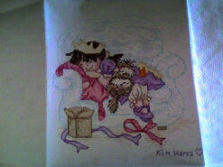 Cross stitch square for Angel S's quilt