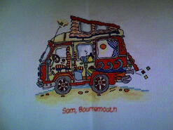 Cross stitch square for Lewis C 1's quilt