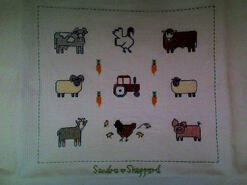 Cross stitch square for Jack J's quilt