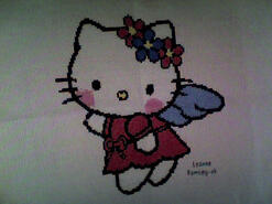 Cross stitch square for Leia M's quilt