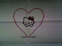 Cross stitch square for Leia M's quilt