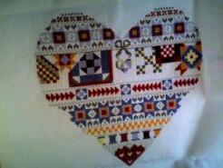 Cross stitch square for Ellie N's quilt