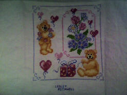 Cross stitch square for Abbey S's quilt