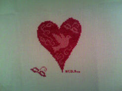 Cross stitch square for Ellie N's quilt