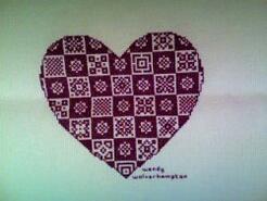 Cross stitch square for Ellie N's quilt