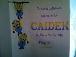 Cross stitch square for Caiden G's quilt