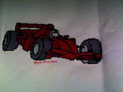 Cross stitch square for Caiden G's quilt