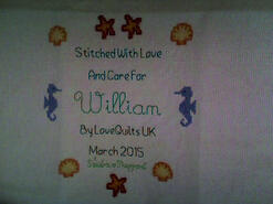 Cross stitch square for William E's quilt