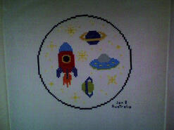 Cross stitch square for Theo C's quilt