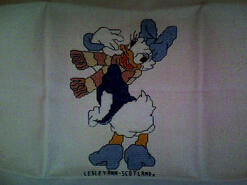 Cross stitch square for Alisha C's quilt