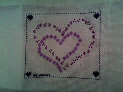 Cross stitch square for Laila H's quilt