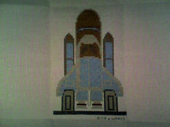 Cross stitch square for Theo C's quilt