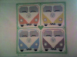 Cross stitch square for Adam C's quilt