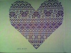 Cross stitch square for Laila H's quilt