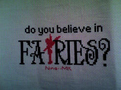 Cross stitch square for Ruby-Rose's quilt