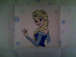 Cross stitch square for Jessica R's quilt