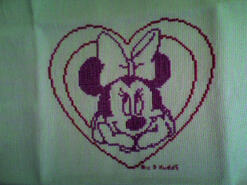 Cross stitch square for Chanel M's quilt