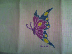 Cross stitch square for Evie D's quilt