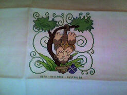 Cross stitch square for Alfie H's quilt