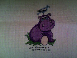 Cross stitch square for Alfie H's quilt