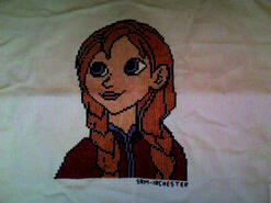 Cross stitch square for Grace J's quilt
