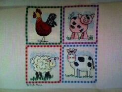 Cross stitch square for Jack J's quilt