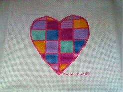 Cross stitch square for Hajir's quilt