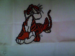 Cross stitch square for Lincoln R's quilt