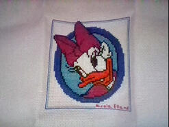 Cross stitch square for Joshua S's quilt