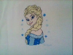 Cross stitch square for Demi-Leigh M's quilt