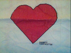 Cross stitch square for Hajir's quilt