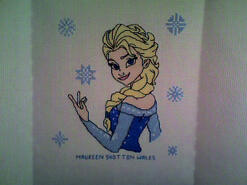 Cross stitch square for Lily-Marie F's quilt