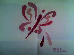 Cross stitch square for Alisha C's quilt