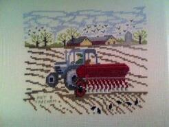 Cross stitch square for Leighton A's quilt