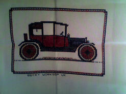 Cross stitch square for Myles S's quilt