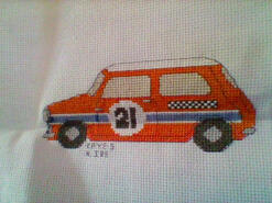 Cross stitch square for Leighton A's quilt