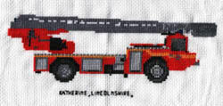 Cross stitch square for Jon Paul O's quilt