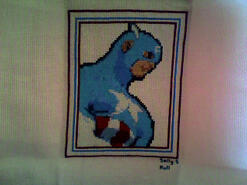 Cross stitch square for Toby N's quilt